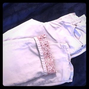 Eddie Bauer Flannel lined khaki